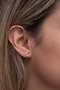 Heliophilia Silver Pendiente de Plata 925 con Baño de Oro Rosa y Circón